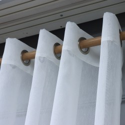 Cameron 140x260 cm Wholesale Rustic Sewn Tulle Curtain Living and Bedroom Curtains 2 Models 100% Polyester