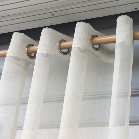 Crash 140x260 cm Wholesale Rustic Sewn Tulle Curtain Living and Bedroom Curtains 6 Models 100% Polyester