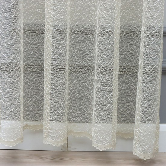 Çınar 140x260 cm Wholesale Rustic Sewn Tulle Curtain Living and Bedroom Curtains 2 Models 100% Polyester