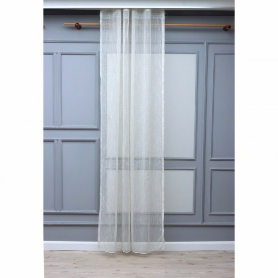 Daisy 140x260 cm Wholesale Tulle Curtain Living and Bedroom Curtains 2 Models 100% Polyester