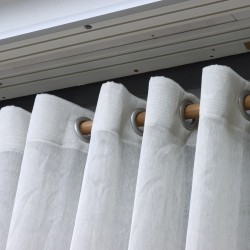 Darwin 140x260 cm Wholesale Rustic Sewn Tulle Curtain Living and Bedroom Curtains 7 Models 100% Polyester