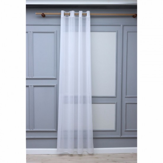 Dekor 140x260 cm Wholesale Rustic Sewn Tulle Curtain Living and Bedroom Curtains 3 Models 100% Polyester