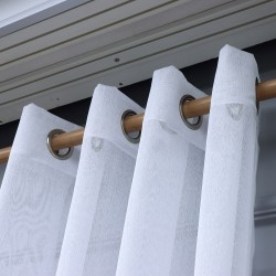 Dekor 140x260 cm Wholesale Rustic Sewn Tulle Curtain Living and Bedroom Curtains 3 Models 100% Polyester