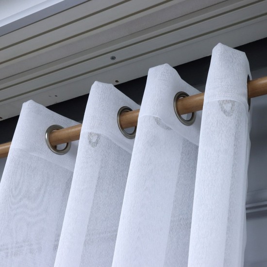 Dekor 140x260 cm Wholesale Rustic Sewn Tulle Curtain Living and Bedroom Curtains 3 Models 100% Polyester