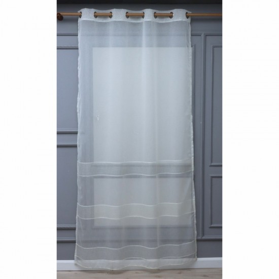 Dekoryum 140x260 cm Wholesale Rustic Sewn Tulle Curtain Living and Bedroom Curtains 3 Models 100% Polyester