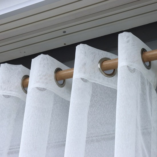 Dekoryum 140x260 cm Wholesale Rustic Sewn Tulle Curtain Living and Bedroom Curtains 3 Models 100% Polyester