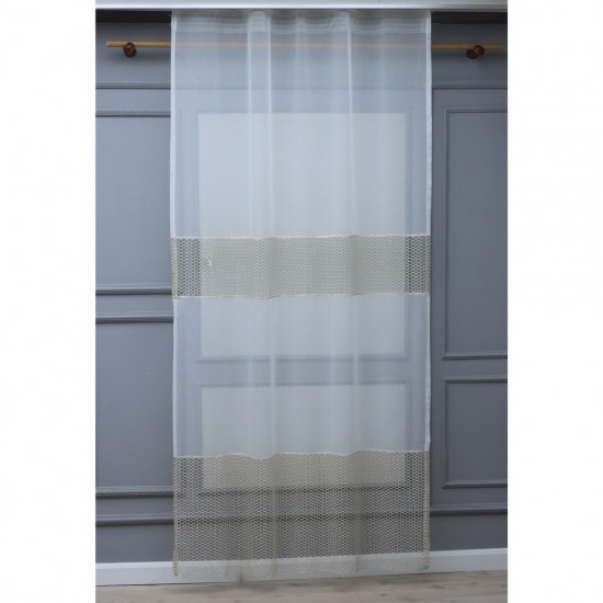 Desmond 140x260 cm Wholesale Tulle Curtain Living and Bedroom Curtains 3 Models 100% Polyester