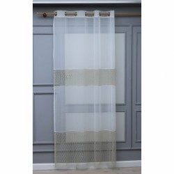 Desmond 140x260 cm Wholesale Rustic Sewn Tulle Curtain Living and Bedroom Curtains 3 Models 100% Polyester