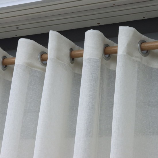 Folded 140x260 cm Wholesale Rustic Sewn Tulle Curtain Living and Bedroom Curtains 6 Models 100% Polyester