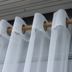 Hanabi 140x260 cm Wholesale Rustic Sewn Tulle Curtain Living and Bedroom Curtains 3 Models 100% Polyester