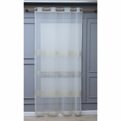 Hilda 140x260 cm Wholesale Rustic Sewn Tulle Curtain Living and Bedroom Curtains 3 Models 100% Polyester