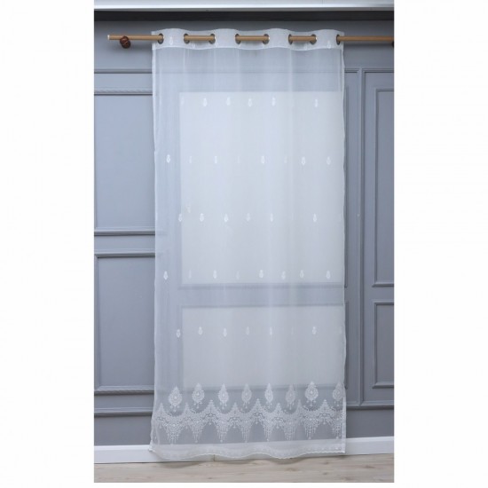 Hylos 140x260 cm Wholesale Rustic Sewn Tulle Curtain Living and Bedroom Curtains 3 Models 100% Polyester