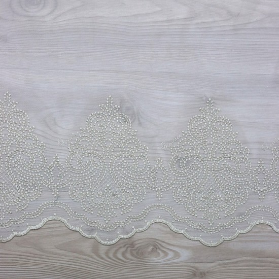 Jawhead 140x260 cm Wholesale Rustic Sewn Tulle Curtain Living and Bedroom Curtains 3 Models 100% Polyester