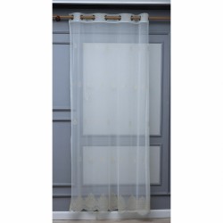 Jawhead 140x260 cm Wholesale Rustic Sewn Tulle Curtain Living and Bedroom Curtains 3 Models 100% Polyester