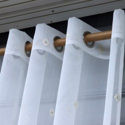 Kadita 140x260 cm Wholesale Rustic Sewn Tulle Curtain Living and Bedroom Curtains 3 Models 100% Polyester