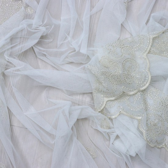 Karina 140x260 cm Wholesale Rustic Sewn Tulle Curtain Living and Bedroom Curtains 3 Models 100% Polyester