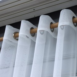 Karina 140x260 cm Wholesale Rustic Sewn Tulle Curtain Living and Bedroom Curtains 3 Models 100% Polyester