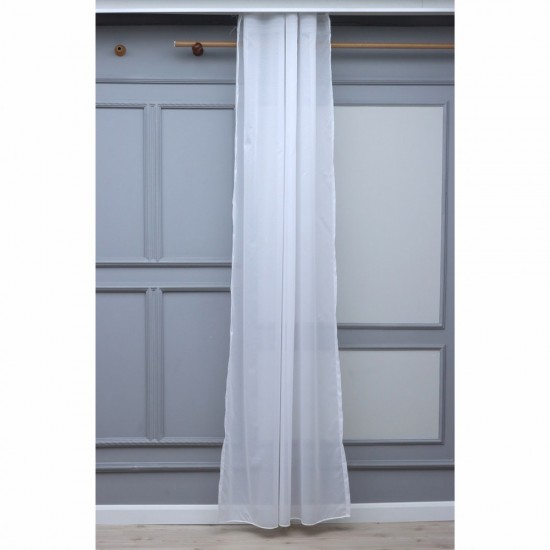 Lilac 140x260 cm Wholesale Tulle Curtain Living and Bedroom Curtains 2 Models 100% Polyester