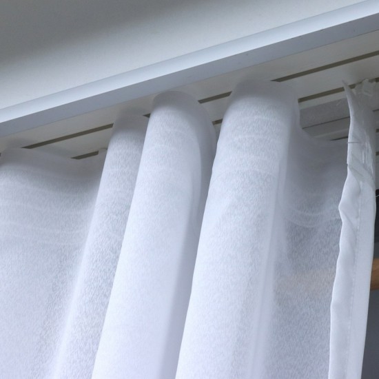 Lilac 140x260 cm Wholesale Tulle Curtain Living and Bedroom Curtains 2 Models 100% Polyester