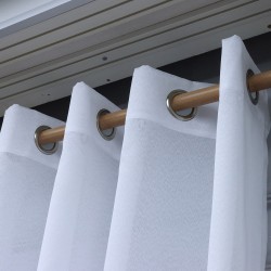 Lilac 140x260 cm Wholesale Rustic Sewn Tulle Curtain Living and Bedroom Curtains 2 Models 100% Polyester