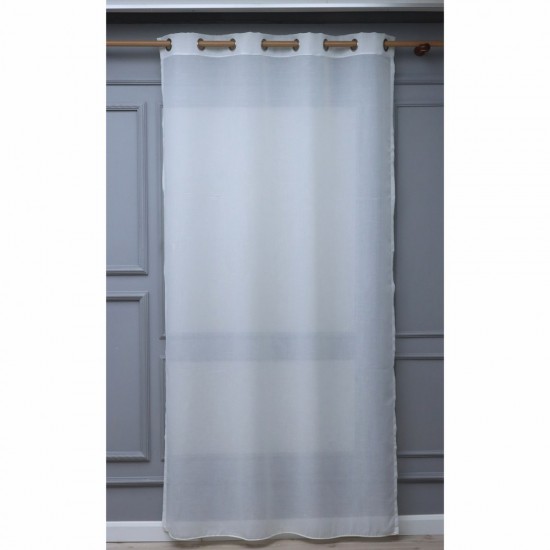 Linen 140x260 cm Wholesale Rustic Sewn Tulle Curtain Living and Bedroom Curtains 3 Models 100% Polyester