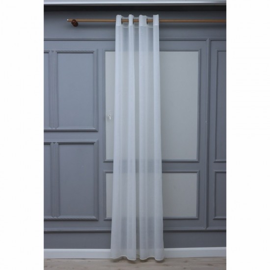 Linen 140x260 cm Wholesale Rustic Sewn Tulle Curtain Living and Bedroom Curtains 3 Models 100% Polyester