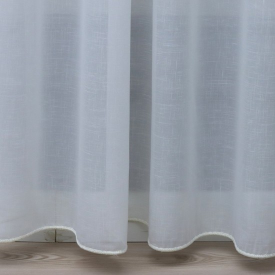 Linen 140x260 cm Wholesale Tulle Curtain Living and Bedroom Curtains 3 Models 100% Polyester