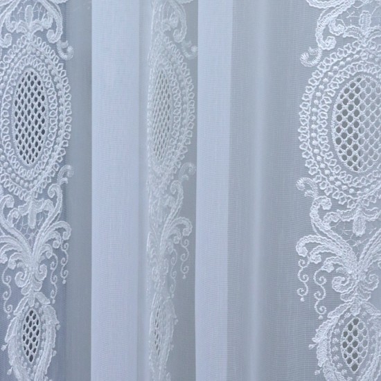 Lunox 140x260 cm Wholesale Rustic Sewn Tulle Curtain Living and Bedroom Curtains 3 Models 100% Polyester