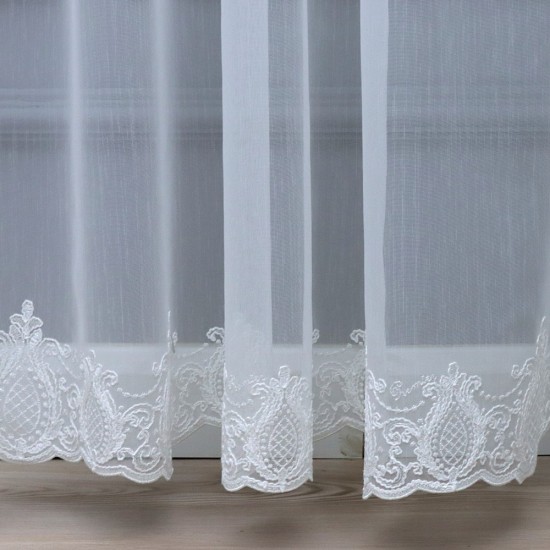 Lunox 140x260 cm Wholesale Rustic Sewn Tulle Curtain Living and Bedroom Curtains 3 Models 100% Polyester