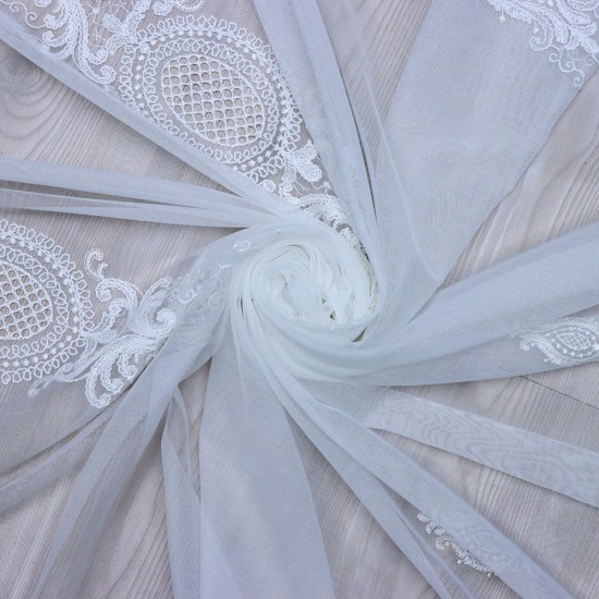 Lunox 140x260 cm Wholesale Rustic Sewn Tulle Curtain Living and Bedroom Curtains 3 Models 100% Polyester