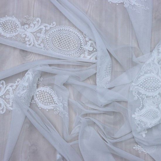 Lunox 140x260 cm Wholesale Rustic Sewn Tulle Curtain Living and Bedroom Curtains 3 Models 100% Polyester