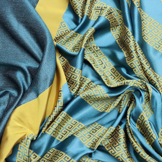 Mars V-90 Wholesale Jacquard Background Curtain Fabrics Living Room and Bedroom Curtains 5 Models 100% Polyester