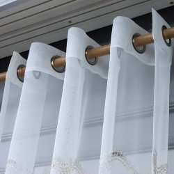 Martis 140x260 cm Wholesale Rustic Sewn Tulle Curtain Living and Bedroom Curtains 3 Models 100% Polyester