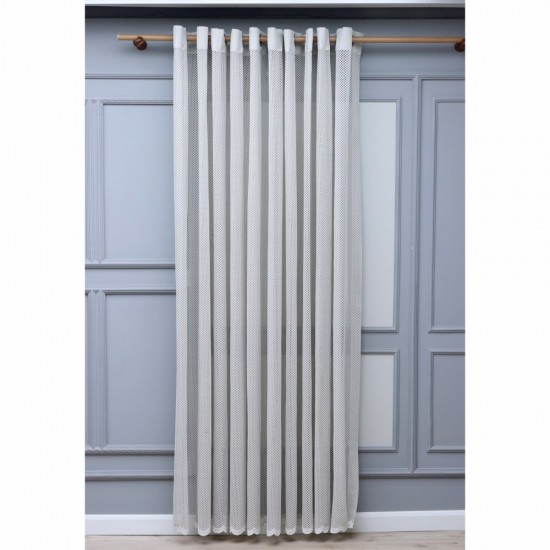 Nairobi 140x260 cm Wholesale Rustic Sewn Tulle Curtain Living and Bedroom Curtains 4 Models 100% Polyester