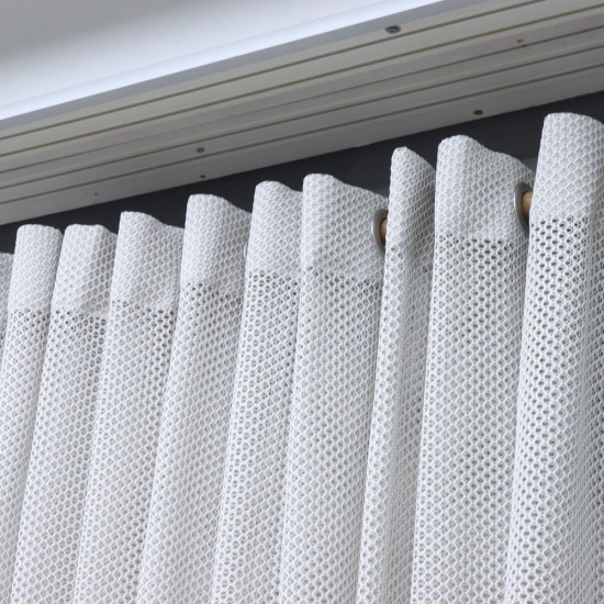 Nairobi 140x260 cm Wholesale Rustic Sewn Tulle Curtain Living and Bedroom Curtains 4 Models 100% Polyester