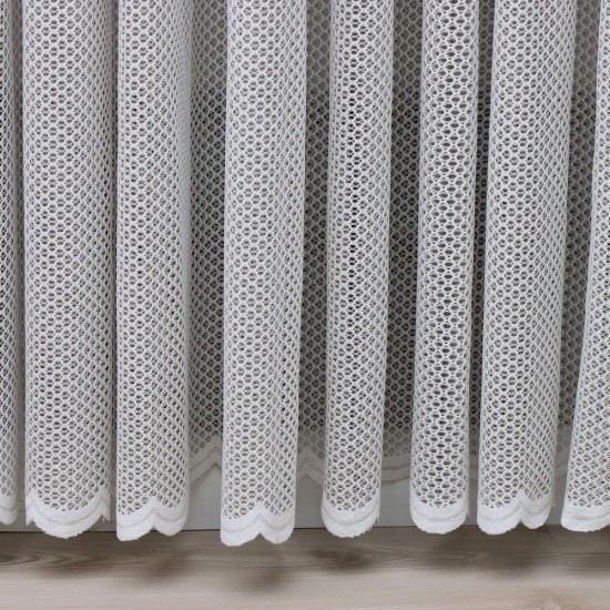 Nairobi 140x260 cm Wholesale Rustic Sewn Tulle Curtain Living and Bedroom Curtains 4 Models 100% Polyester