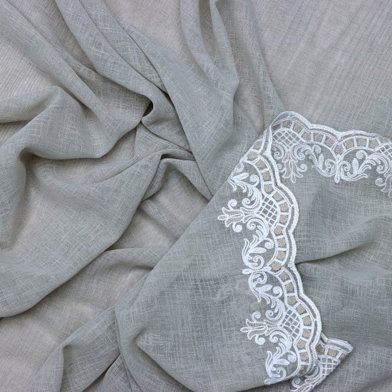 Odette 140x260 cm Wholesale Tulle Curtain Living and Bedroom Curtains 3 Models 100% Polyester