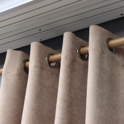 Poplar 140x260 cm Wholesale Rustic Sewn Background Curtain Living and Bedroom Curtains 12 Models 100% Polyester