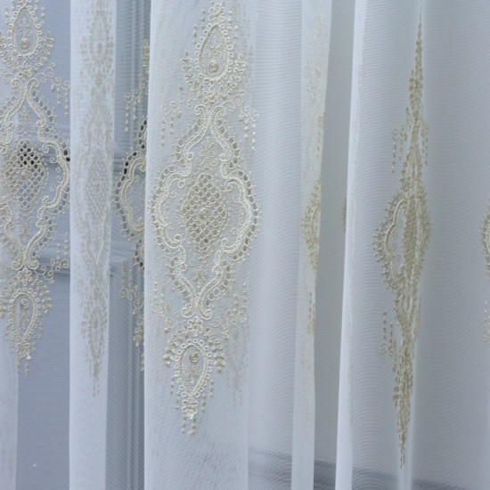 Roger 140x260 cm Wholesale Tulle Curtain Living and Bedroom Curtains 3 Models 100% Polyester