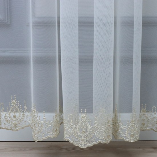 Roger 140x260 cm Wholesale Tulle Curtain Living and Bedroom Curtains 3 Models 100% Polyester