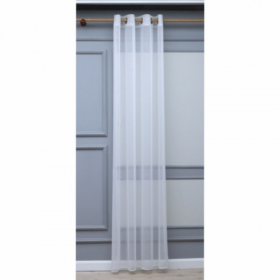 Violet 140x260 cm Wholesale Rustic Sewn Tulle Curtain Living and Bedroom Curtains 2 Models 100% Polyester