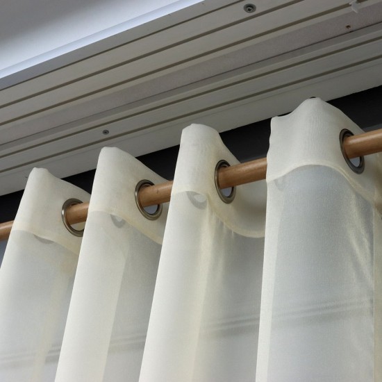 Shaw 140x260 cm Wholesale Rustic Sewn Tulle Curtain Living and Bedroom Curtains 8 Models 100% Polyester