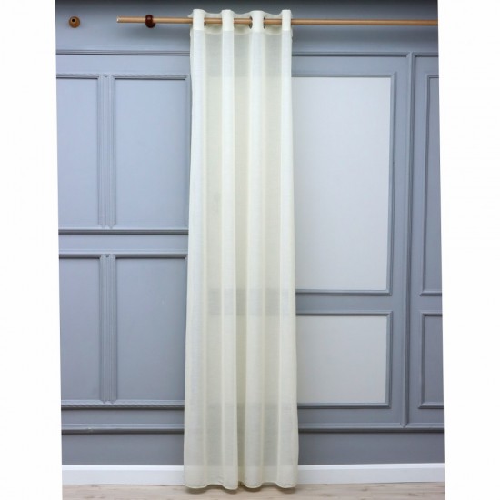 Robert 140x260 cm Wholesale Rustic Sewn Tulle Curtain Living and Bedroom Curtains 4 Models 100% Polyester