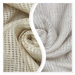 Daisy V--4128 Wholesale Linen Tulle Curtain Fabrics Living Room and Bedroom Curtains 2 Models 100% Polyester