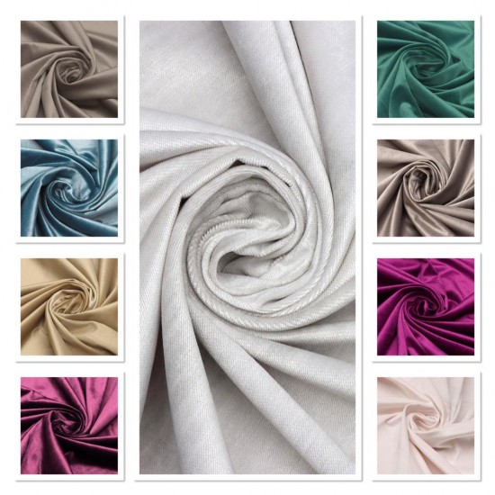 Lucca V--3 Wholesale Velvet Plain Weave Background Curtain Fabrics Living Room and Bedroom Curtains 9 Models 100% Polyester
