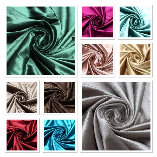 Floransa V-4 Wholesale Velvet Plain Weave Background Curtain Fabrics Living Room and Bedroom Curtains 10 Models 100% Polyester