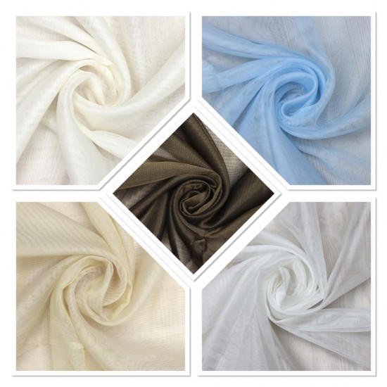 Sydney V-1 Wholesale Transparent Tulle Curtain Fabrics Living Room and Bedroom Curtains 5 Models 100% Polyester