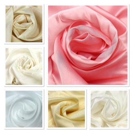 Caroline V--5 Wholesale Satin Tulle Curtain Fabrics Living Room and Bedroom Curtains 6 Models 100% Polyester