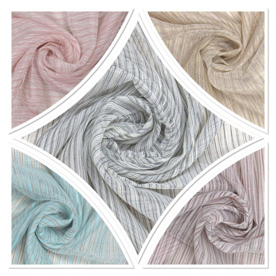 Loth V--1 Wholesale Striped Transparent Tulle Curtain Fabrics Living Room and Bedroom Curtains 5 Models 100% Polyester Loth V--1 Wholesale Striped Transparent Tulle Curtain Fabrics Living Room and Bedroom Curtains 5 Models 100% Polyester