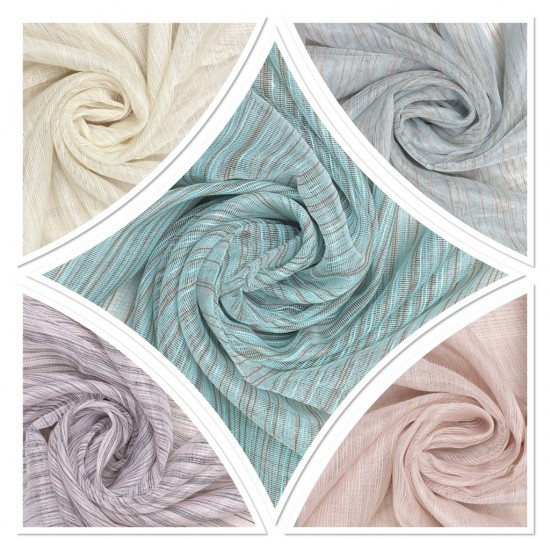 43014 V--1 Wholesale Transparent Tulle Curtain Fabrics Living Room and Bedroom Curtains 5 Models 100% Polyester